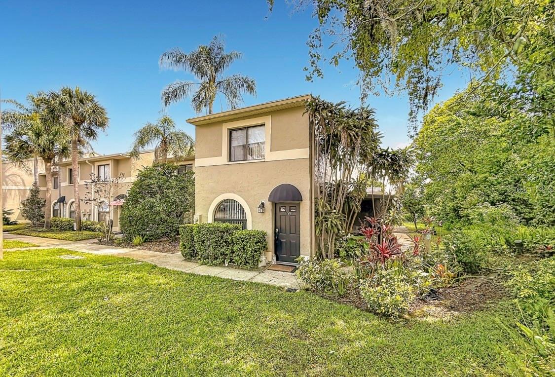 Right side of building