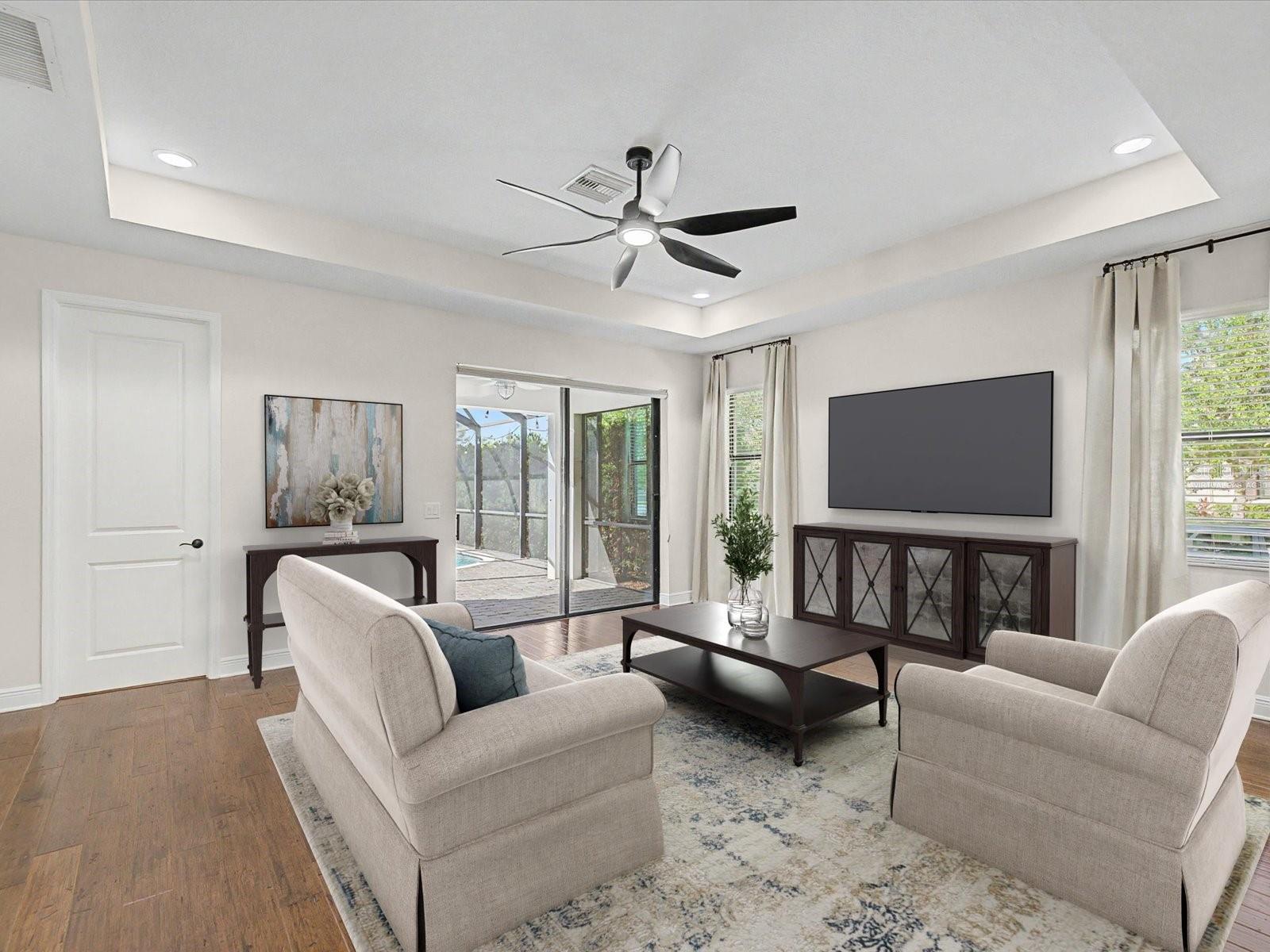 Living Room Virtually Staged