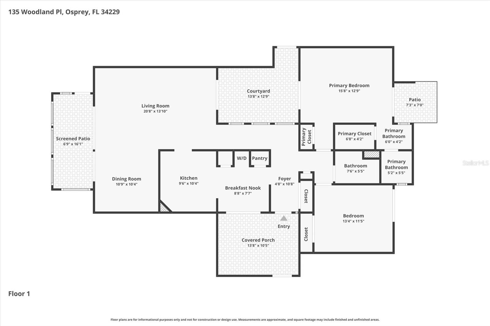 135 WOODLAND PL, OSPREY, FL, 34229