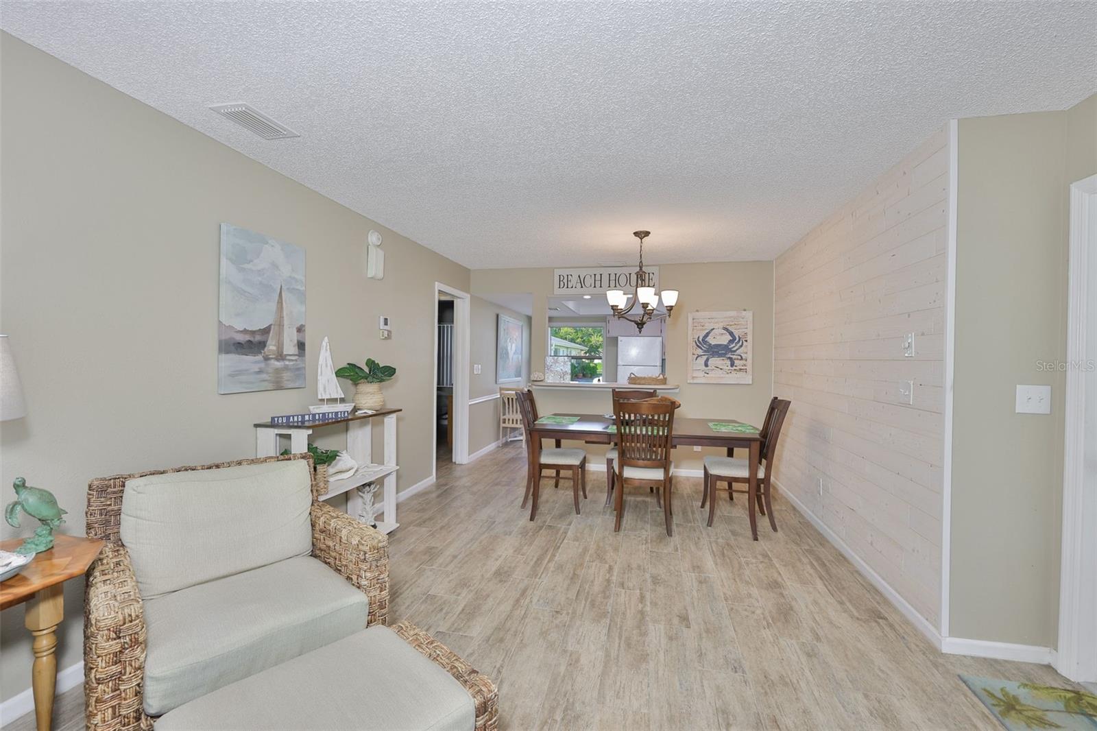 Looking into the Dining Room from the Living Room