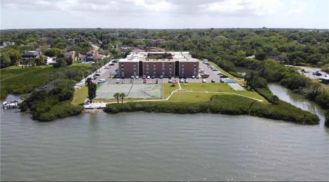 View of Building 10 where the condo is located.