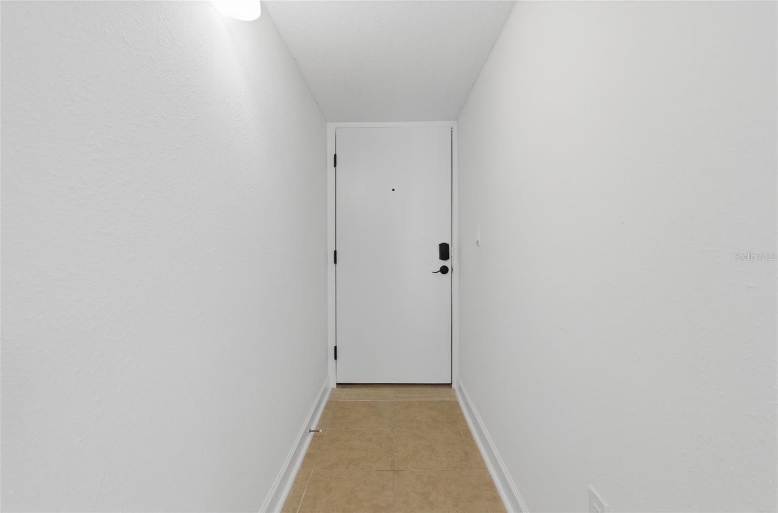 Step inside the door and a nice hallway faces you