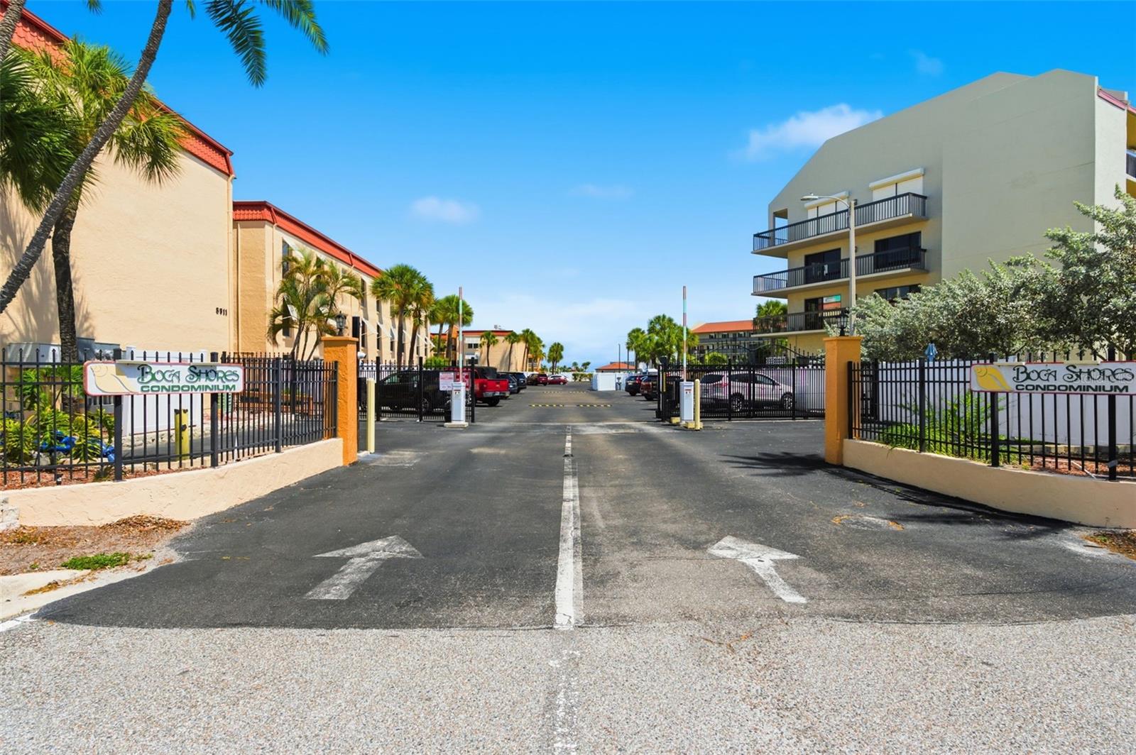 The gate will be functional after all of the construction is over.