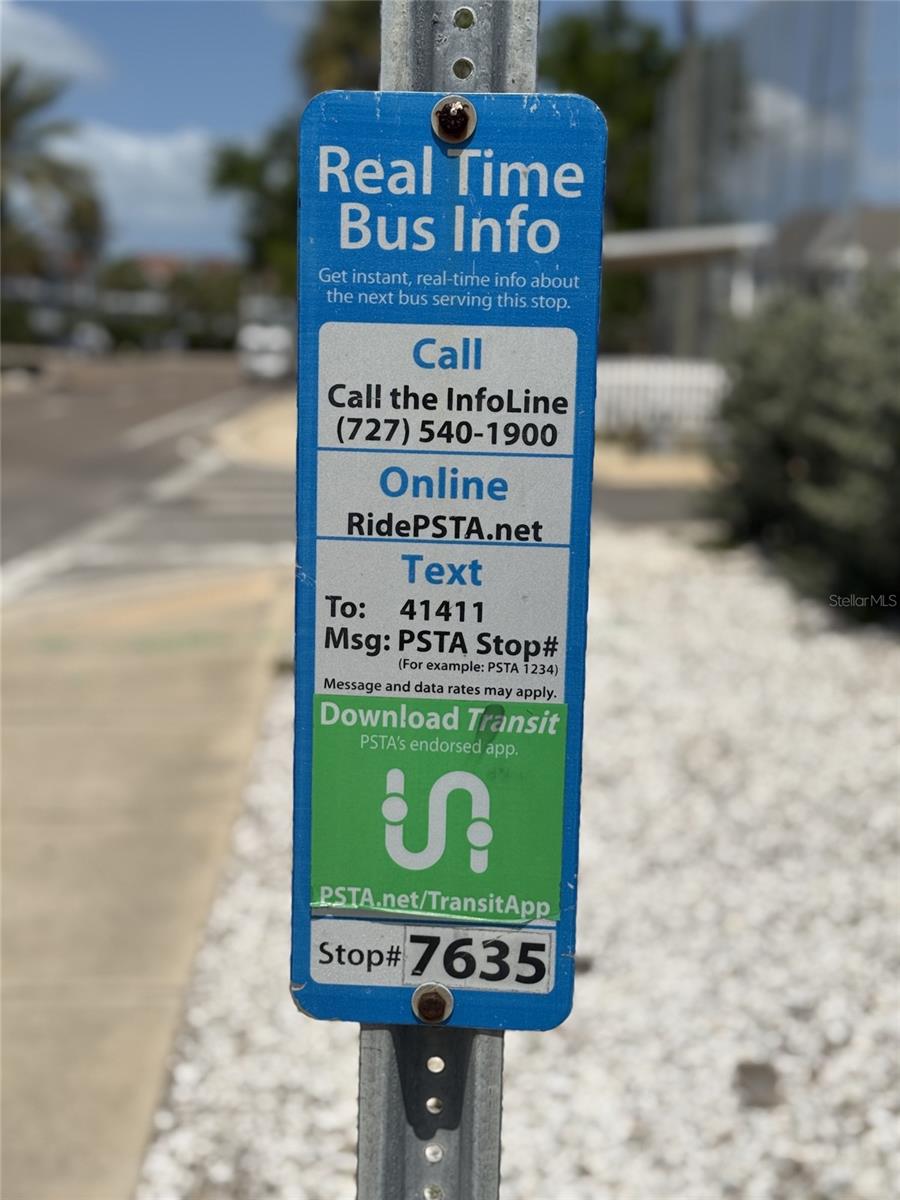 The Trolley provides real time bus info
