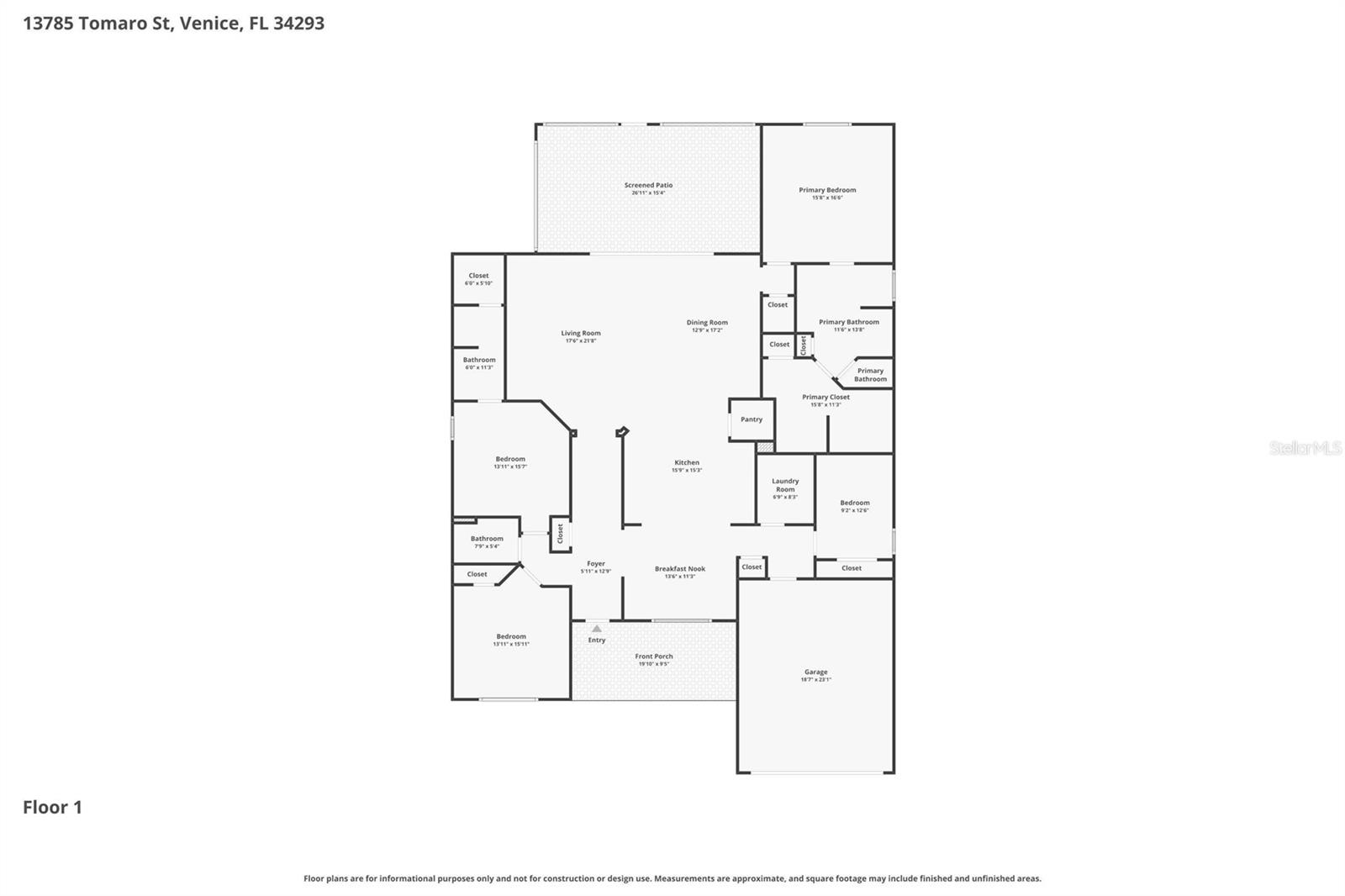 13785 TOMARO ST, VENICE, FL, 34293