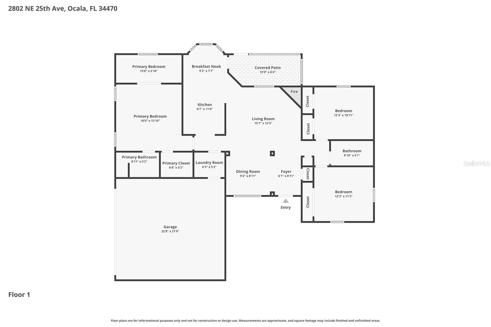 2802 NE 25TH AVE, OCALA, FL, 34470