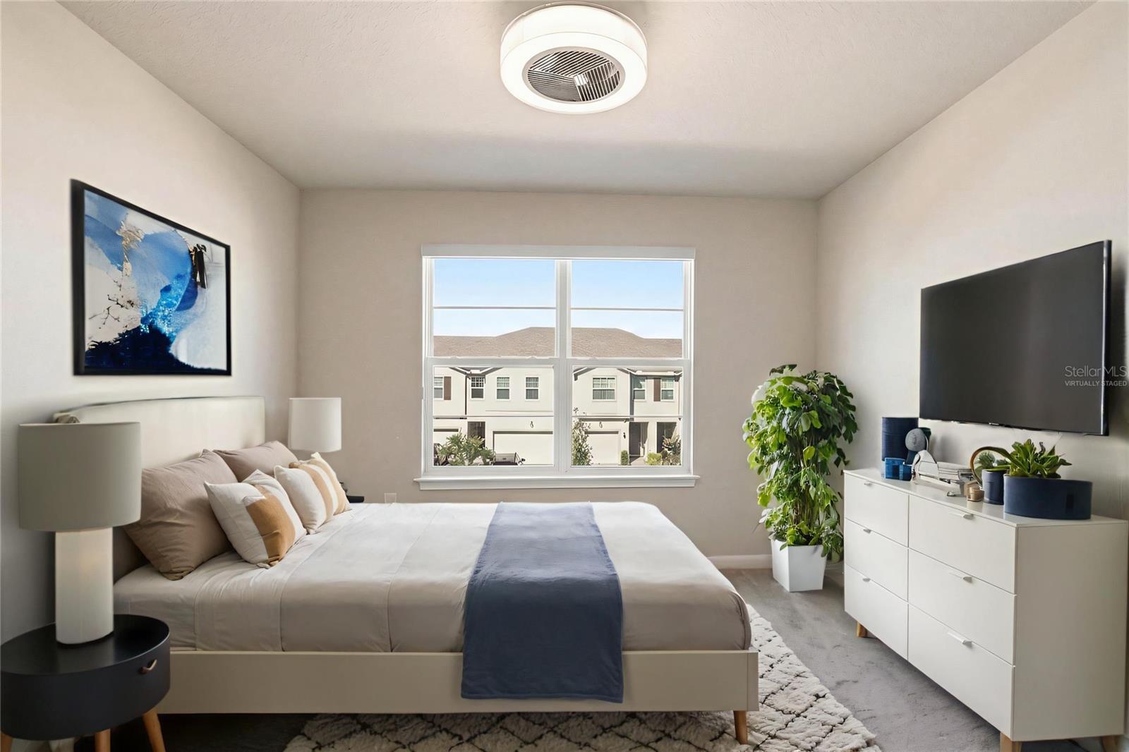 Virtually Staged-Bedroom Three