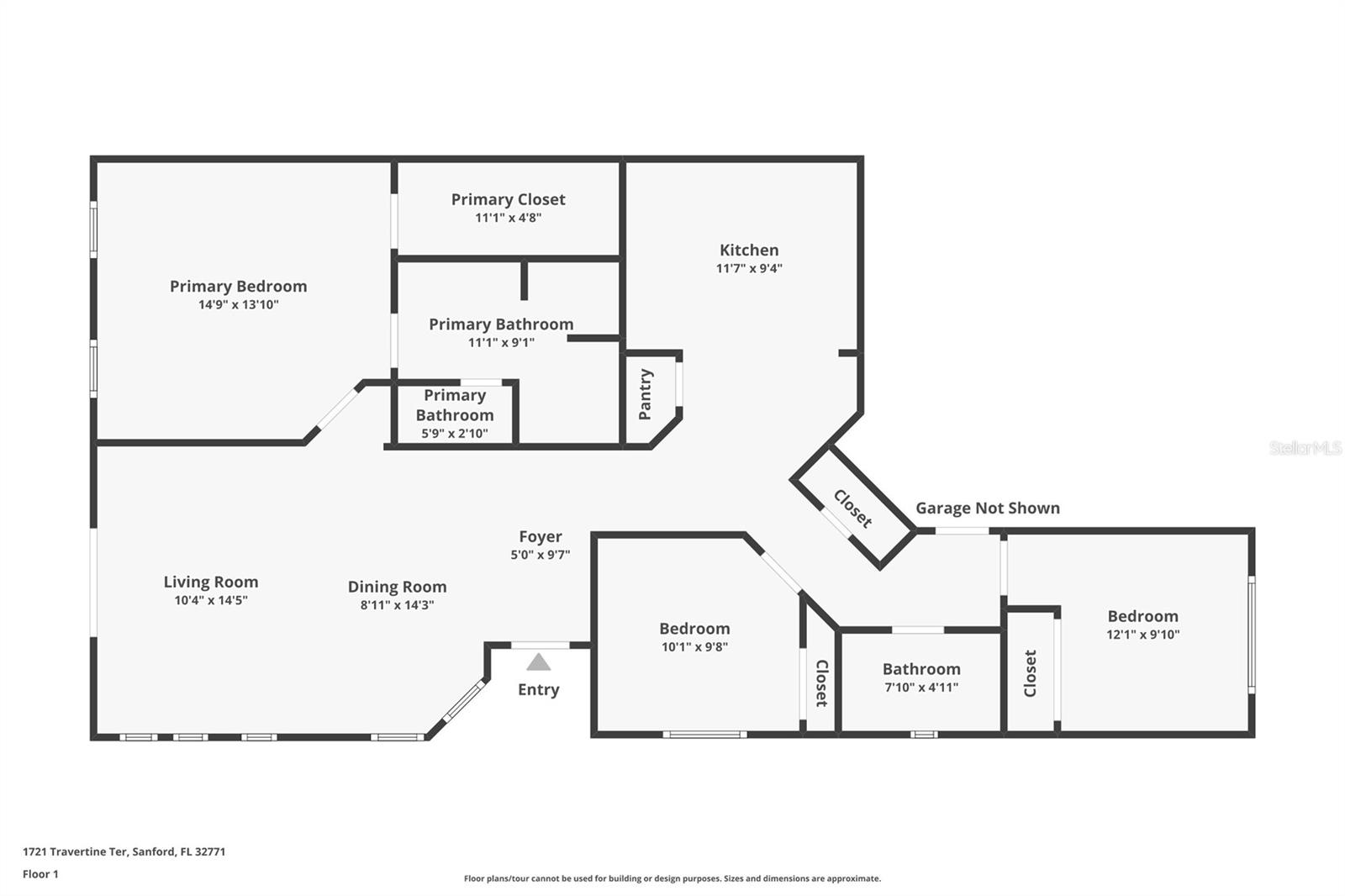 1721 TRAVERTINE TER, SANFORD, FL, 32771