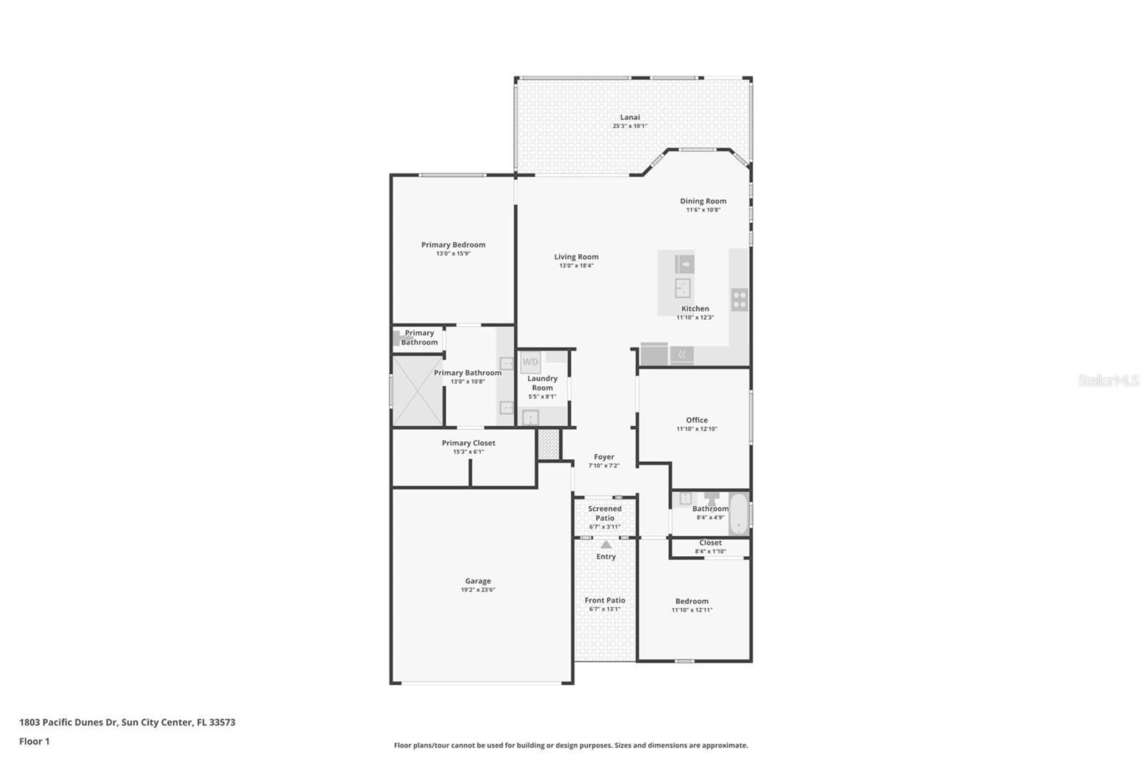 1803 PACIFIC DUNES DR, SUN CITY CENTER, FL, 33573