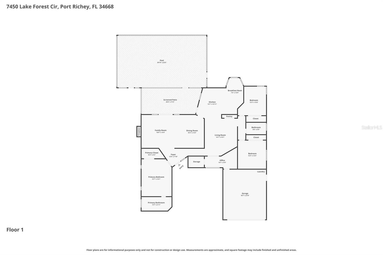 7450 LAKE FOREST CIR, PORT RICHEY, FL, 34668