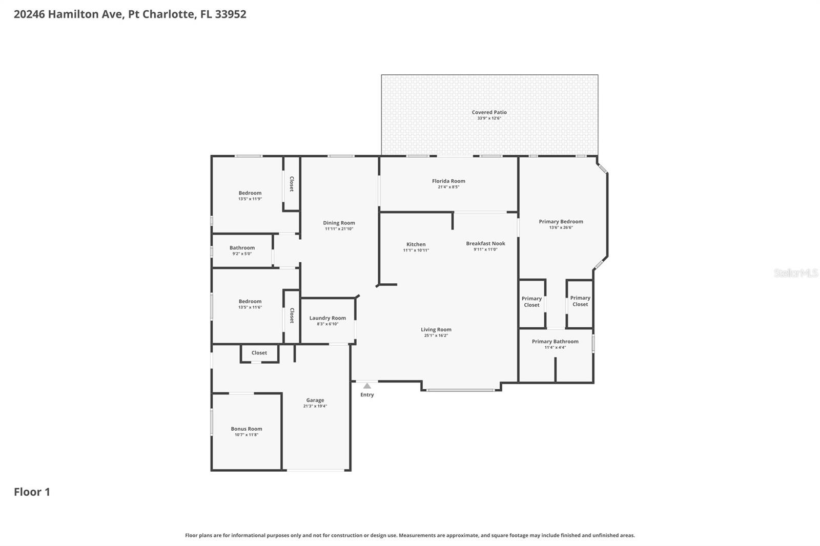20246 HAMILTON AVE, PORT CHARLOTTE, FL, 33952