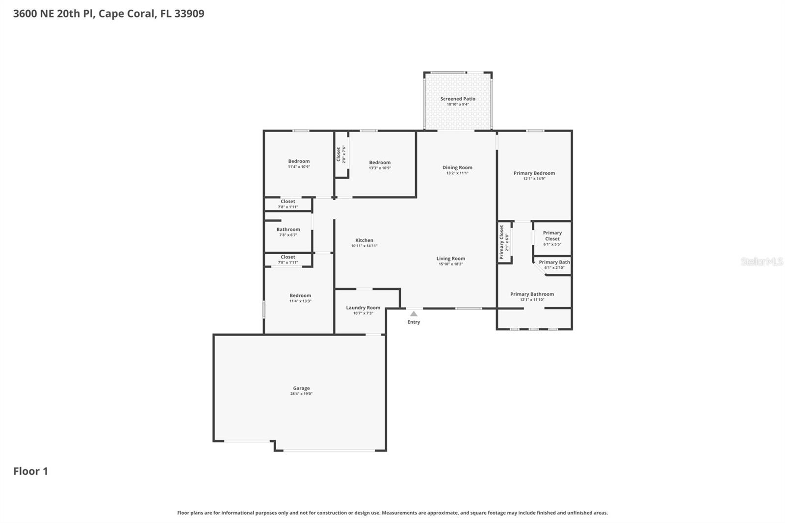 3600 NE 20TH PL, CAPE CORAL, FL, 33909