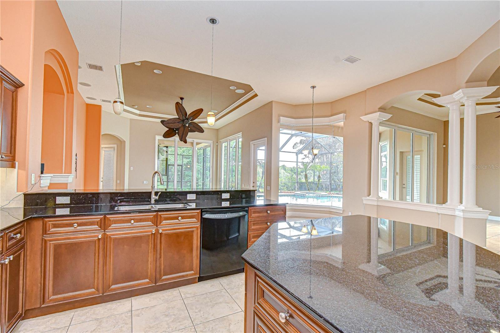 Kitchen Overlooking Family Room