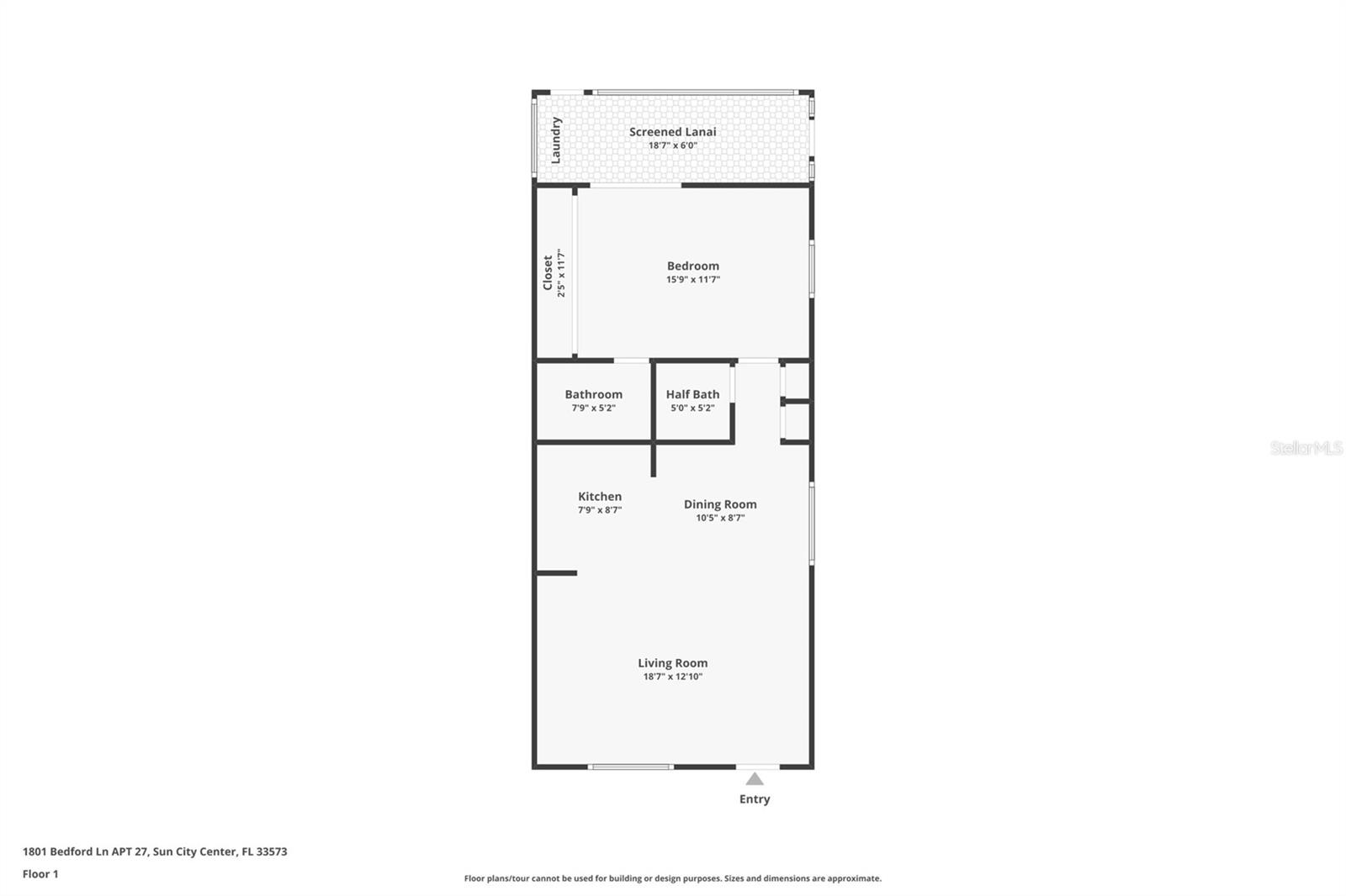 1801 BEDFORD LN #27, SUN CITY CENTER, FL, 33573