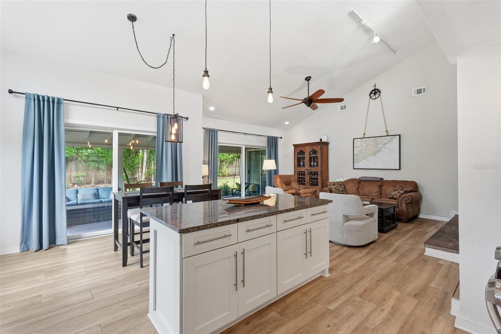 Dining area is open to the family room