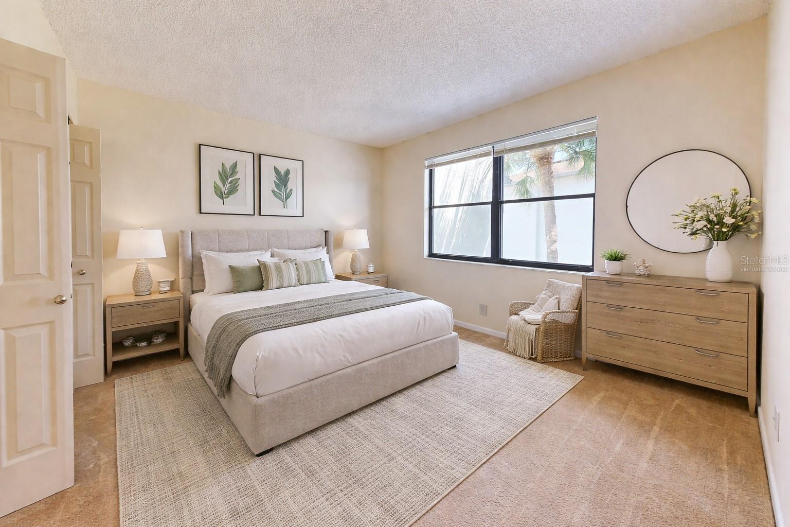 Virtually Staged Second Bedroom