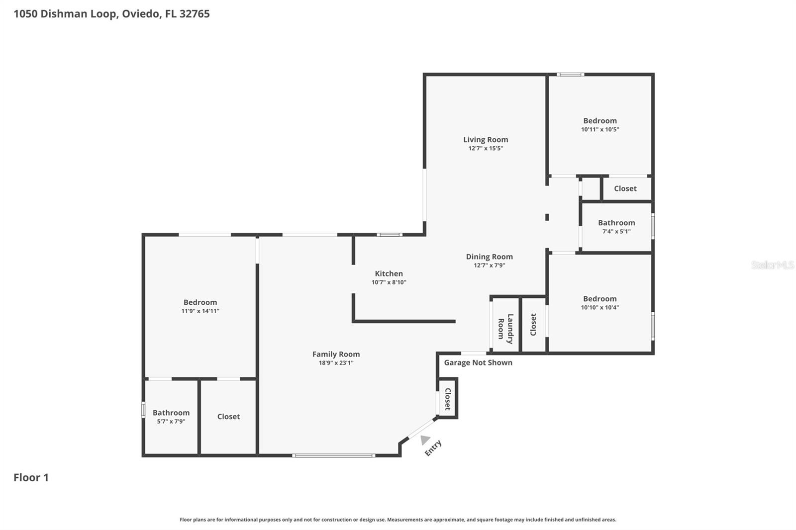 1050 DISHMAN LOOP, OVIEDO, FL, 32765