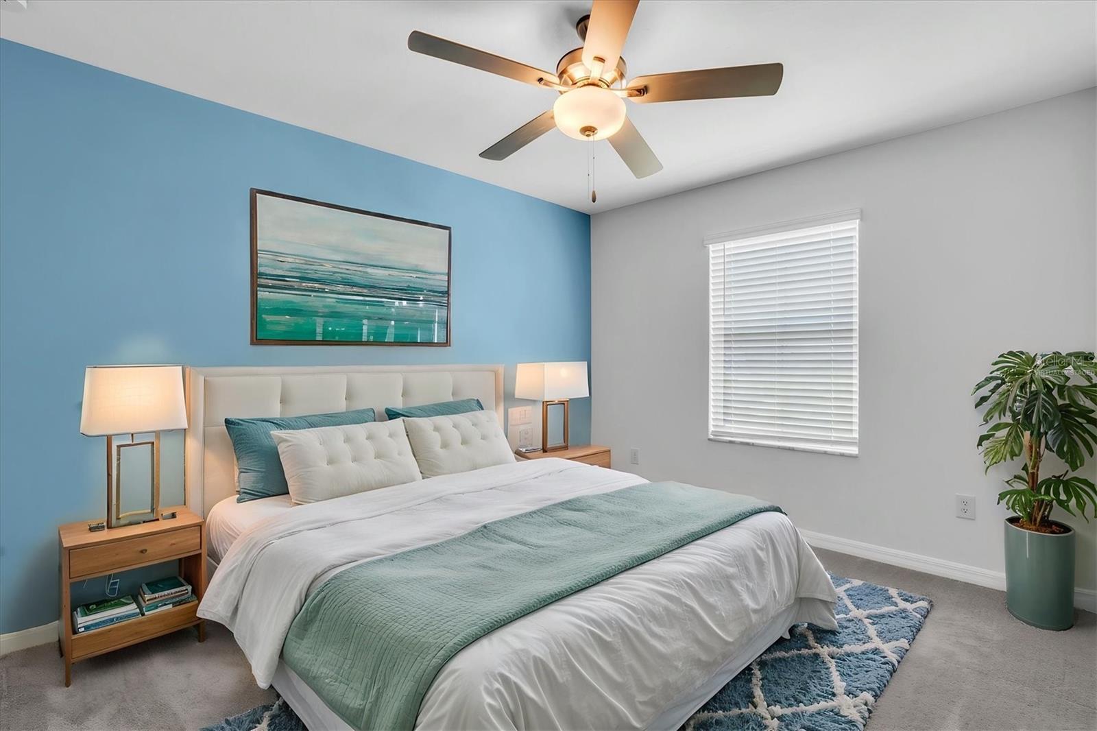 Bedroom 2, virtually staged