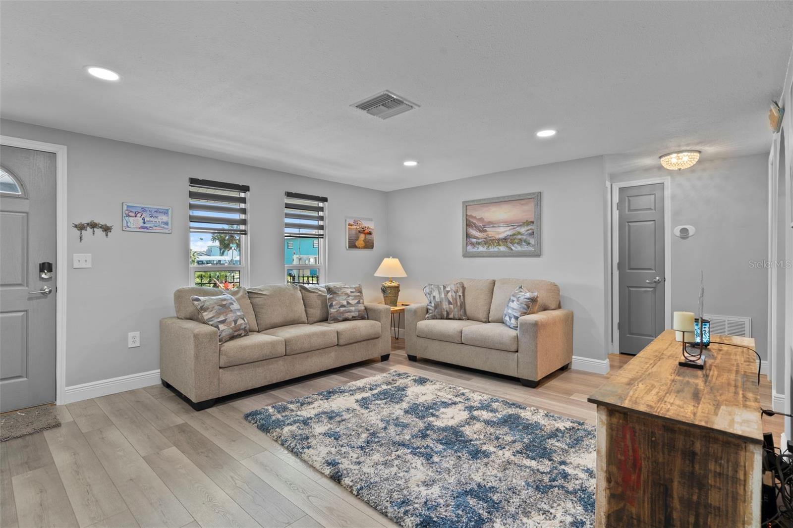 Formal Living Room with NEW Flooring