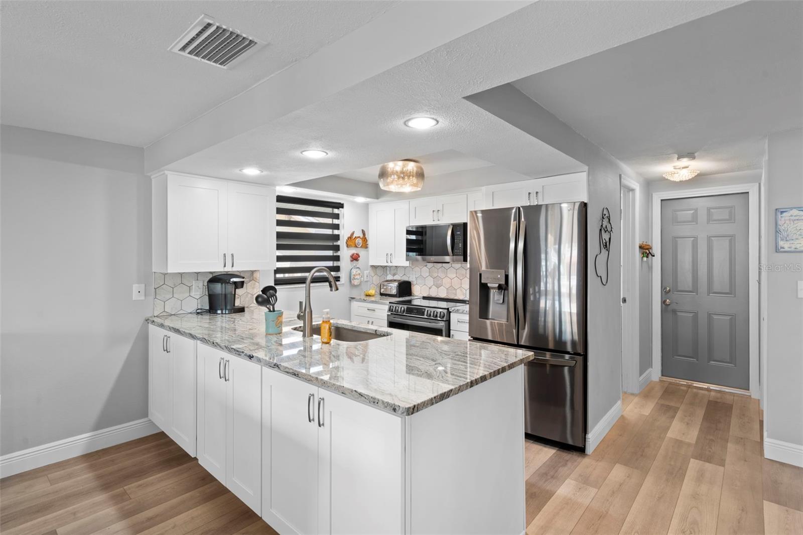 Kitchen with NEW Cabinetry, NEW Granite, NEW Appliances