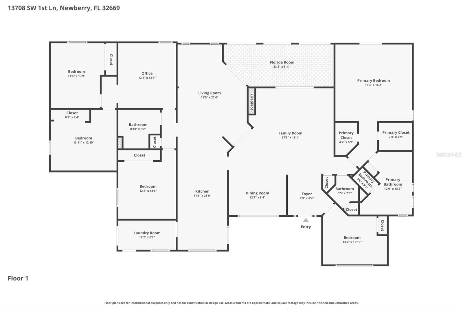 13708 SW 1ST LN, NEWBERRY, FL, 32669