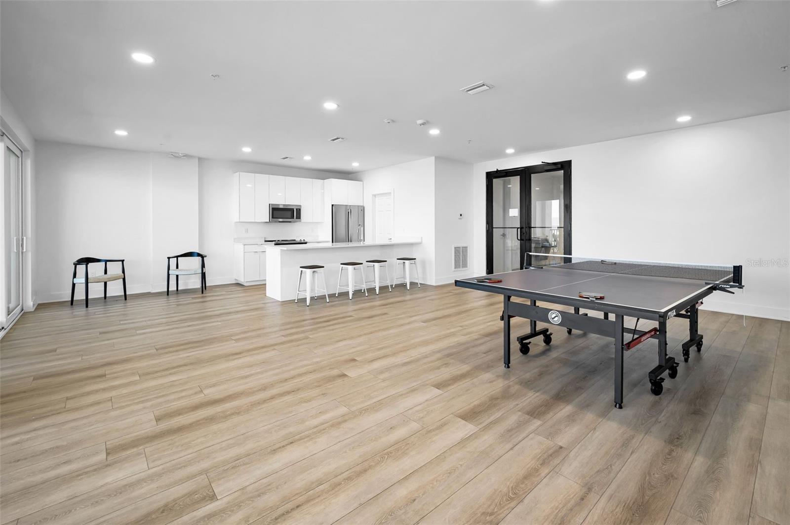 Elegant waterfront clubhouse designed for effortless social gathering