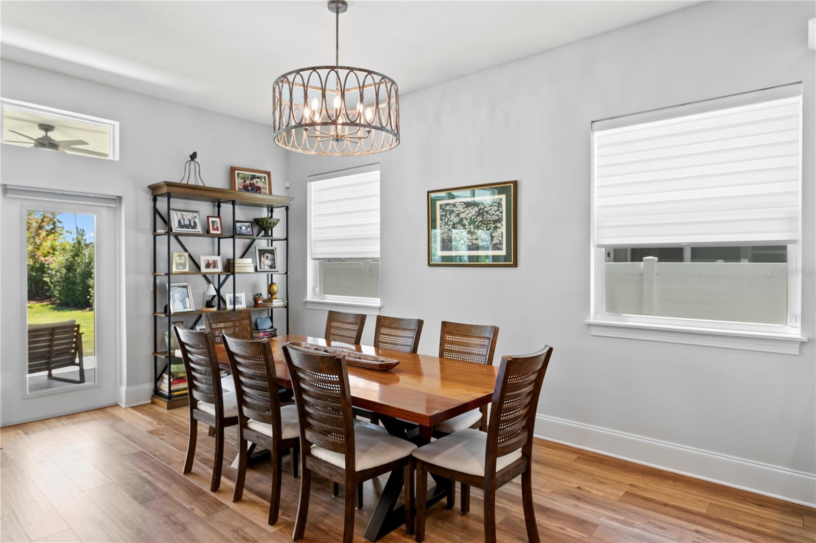 A spacious dining space is perfect for entertaining or family gatherings