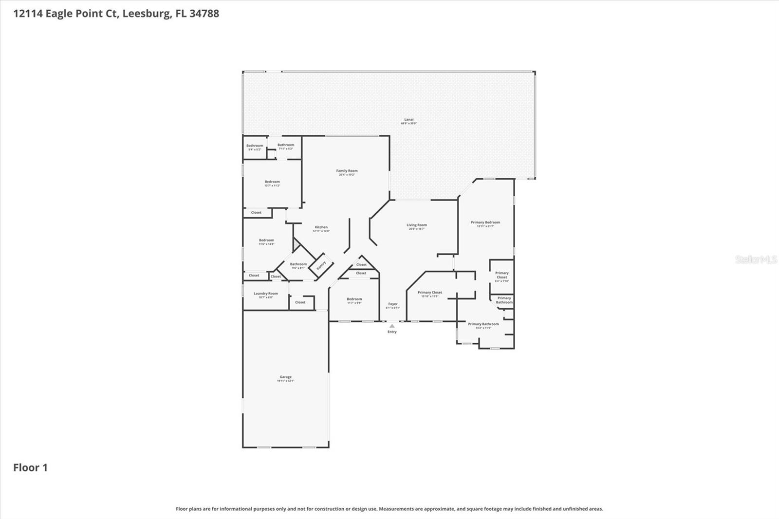 12114 EAGLE POINT CT, LEESBURG, FL, 34788
