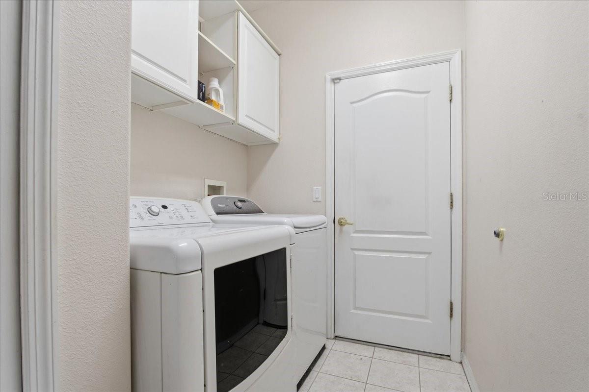 Inside Laundry Room off of the Kitchen