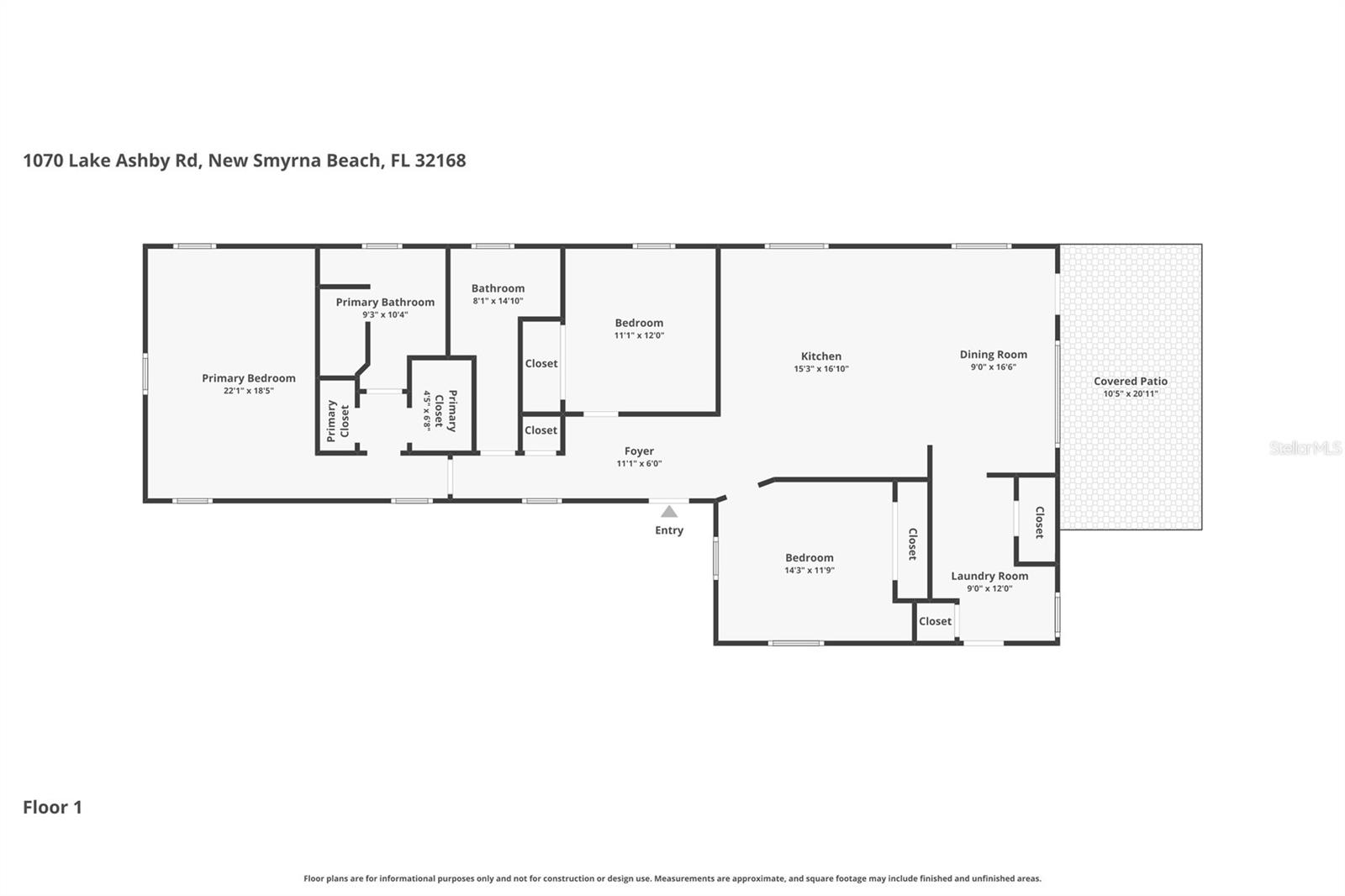 1070 LAKE ASHBY RD, NEW SMYRNA BEACH, FL, 32168