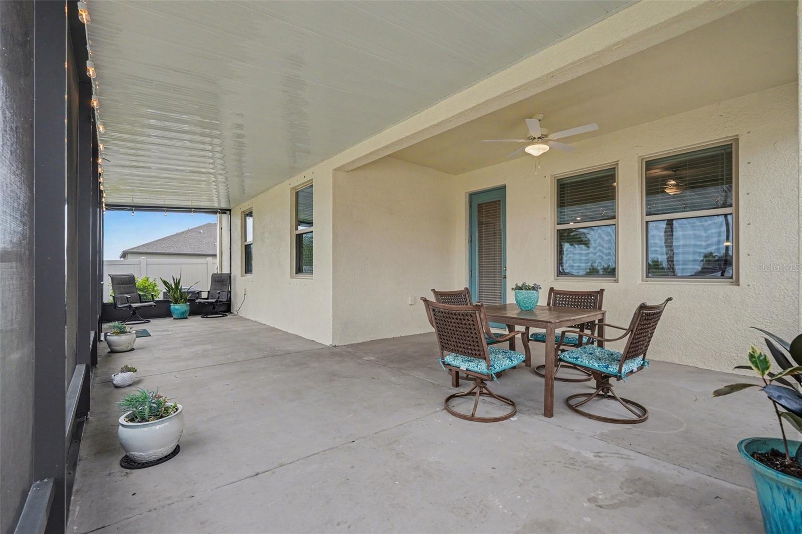 Lanai Extension spans the entire back of the home.
