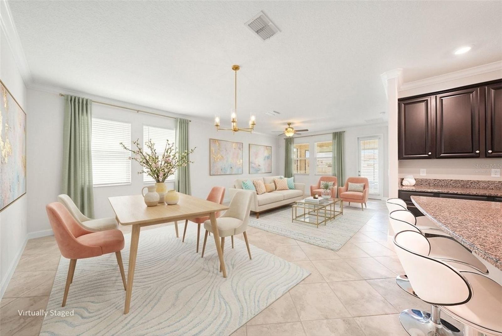 Virtually staged: Great Room