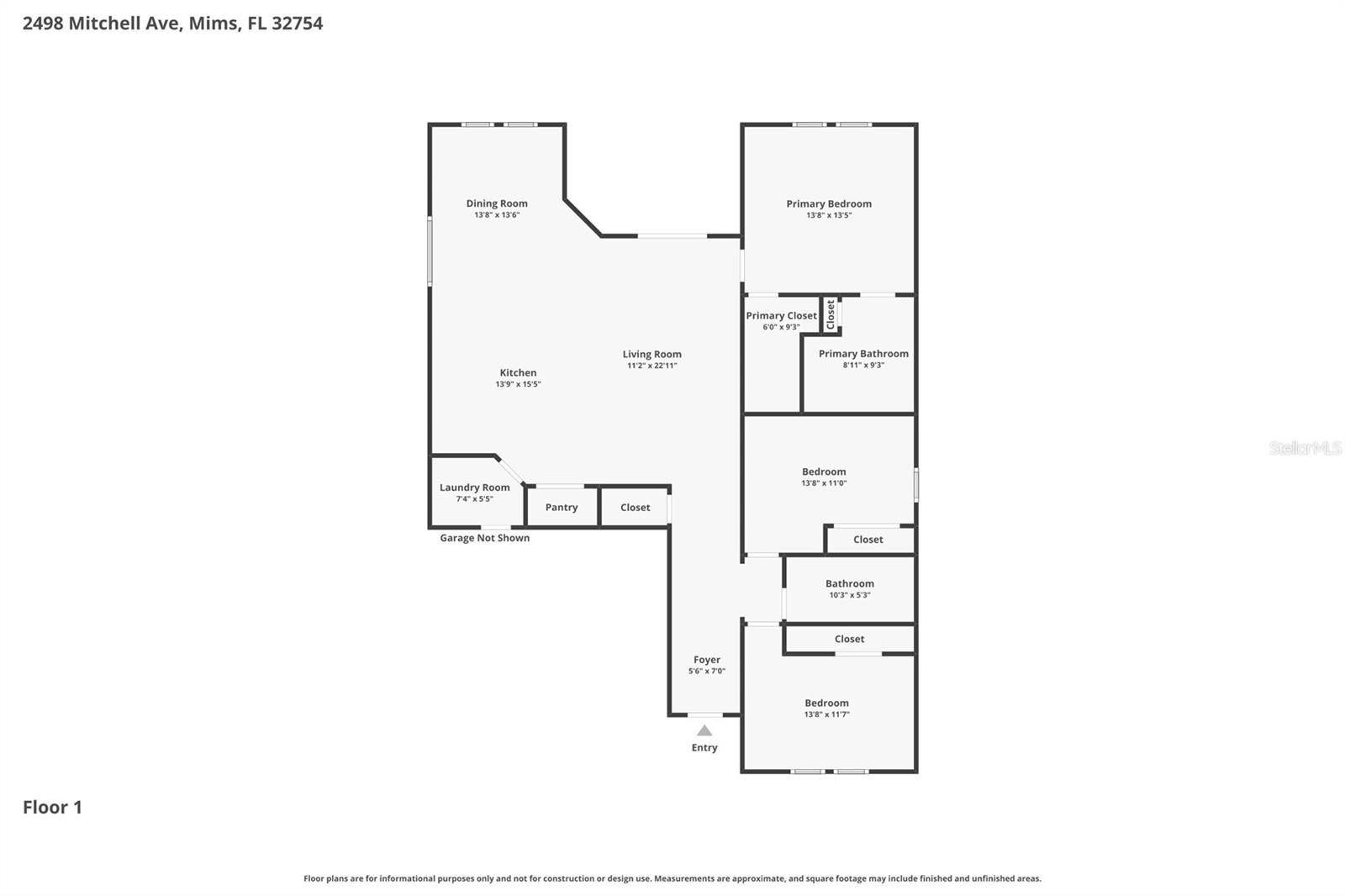 2498 MITCHELL AVE, MIMS, FL, 32754