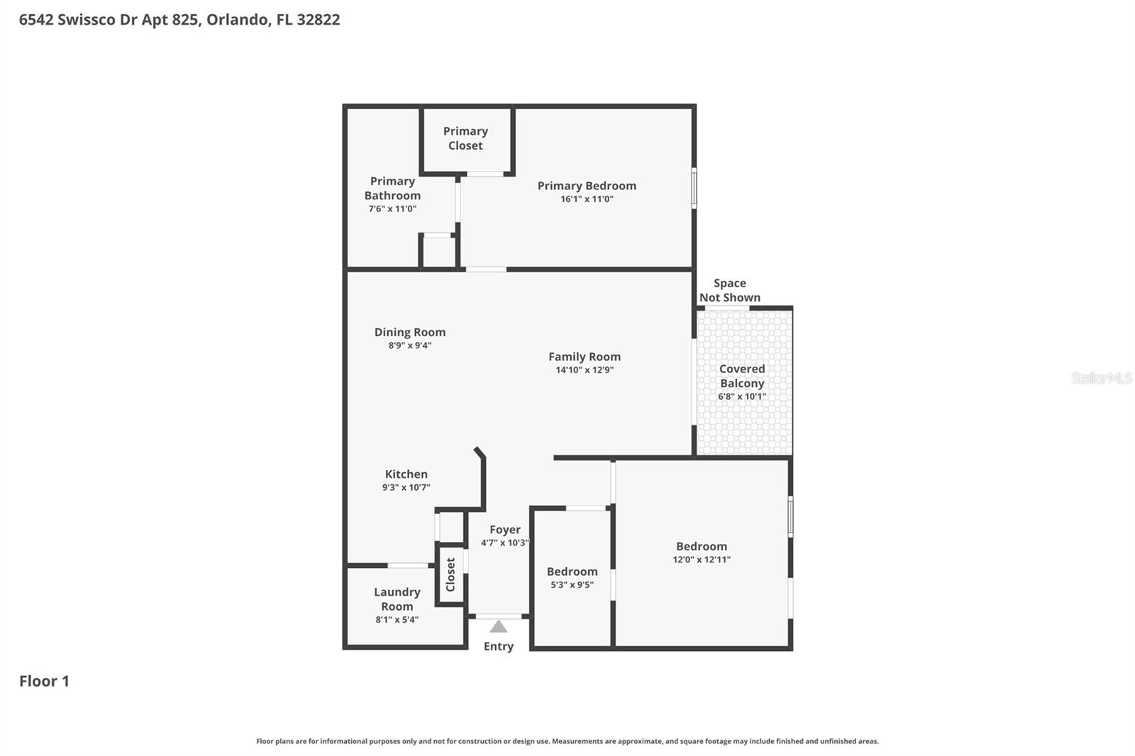 6542 SWISSCO DR #825, ORLANDO, FL, 32822