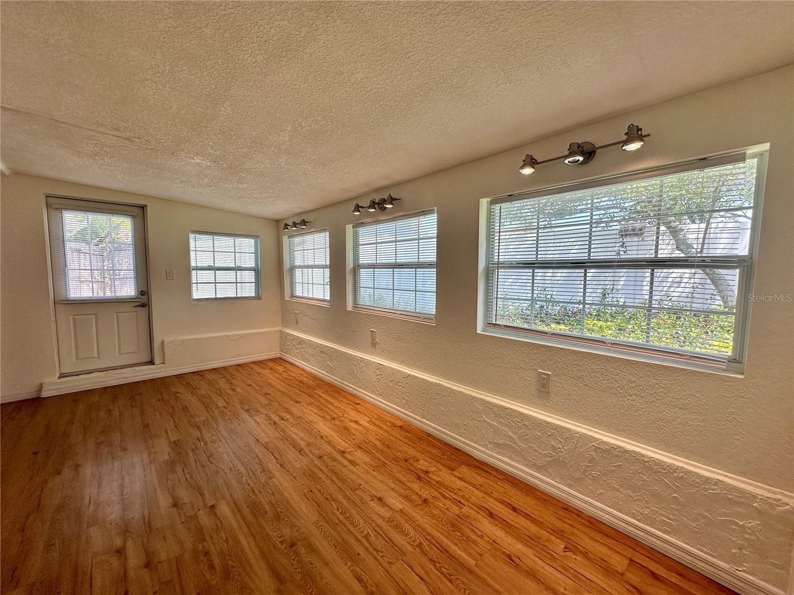 Bonus/family room area off kitchen in back of home