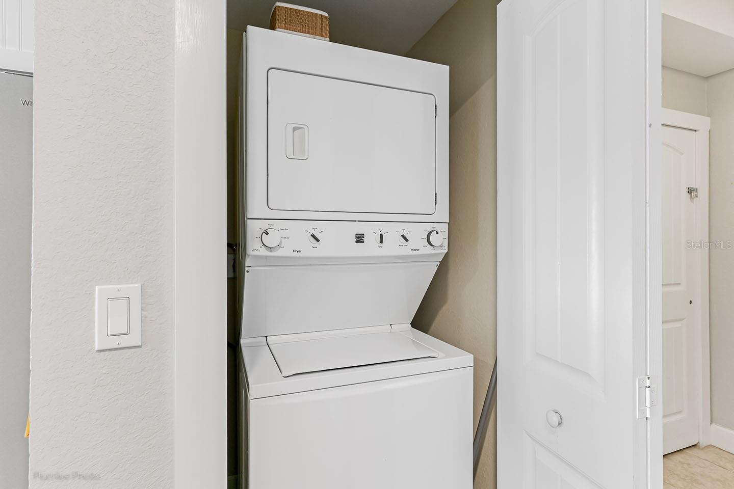 Washer/Dryer in the unit