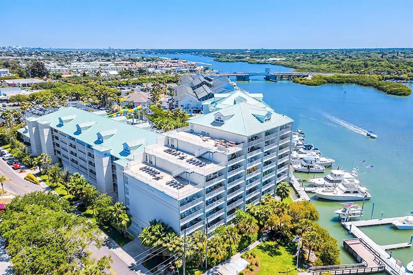 Aerial view of Harbourside