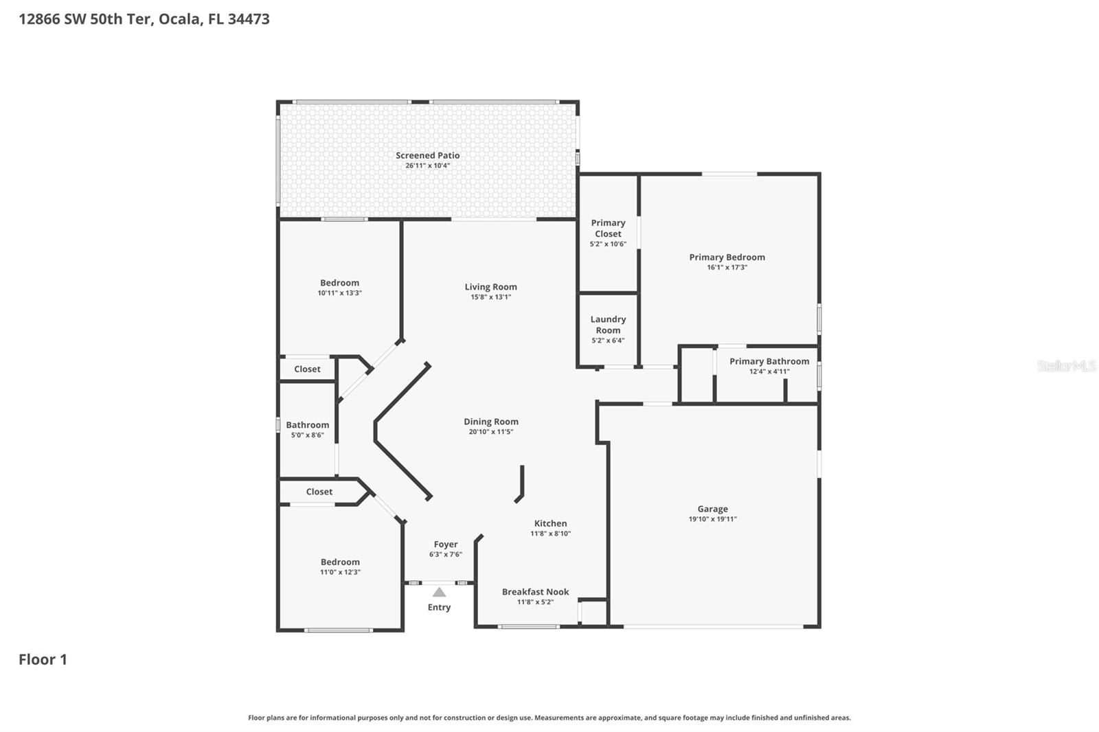 12866 SW 50TH TER, OCALA, FL, 34473
