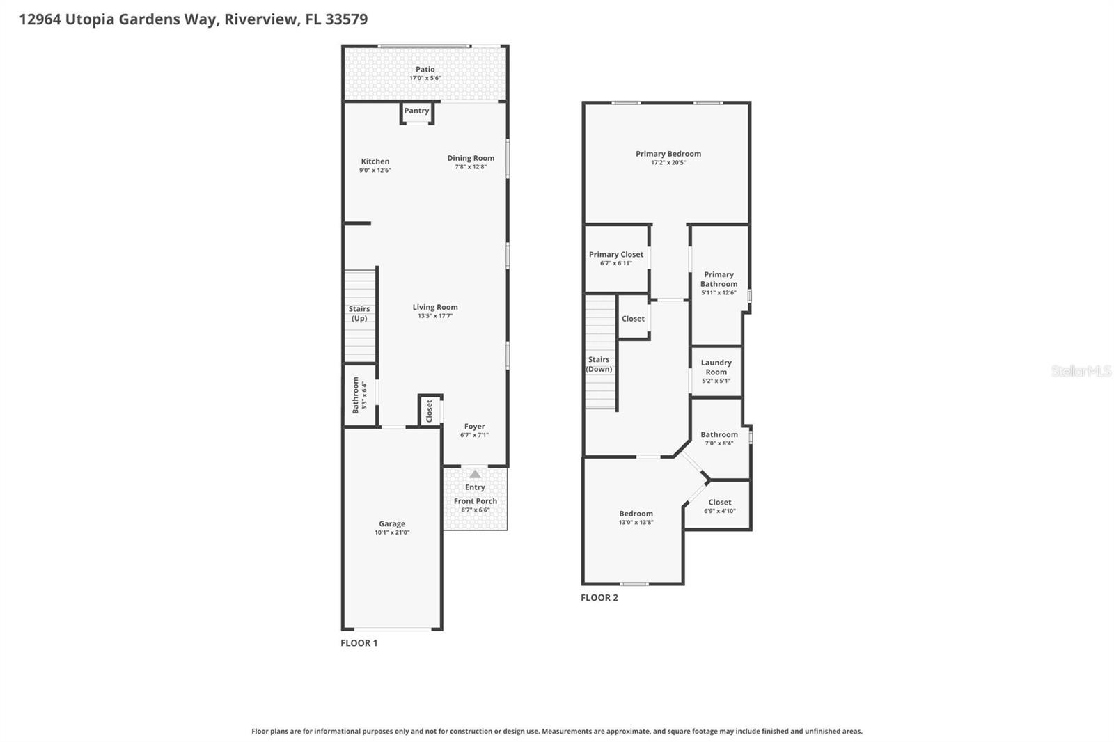 12964 UTOPIA GARDENS WAY, RIVERVIEW, FL, 33579