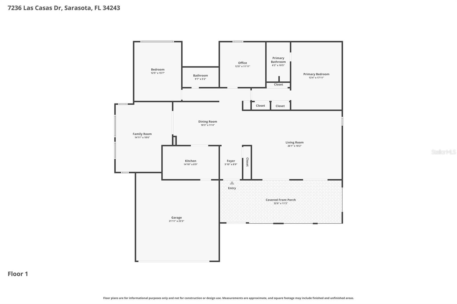 7236 LAS CASAS DR, SARASOTA, FL, 34243