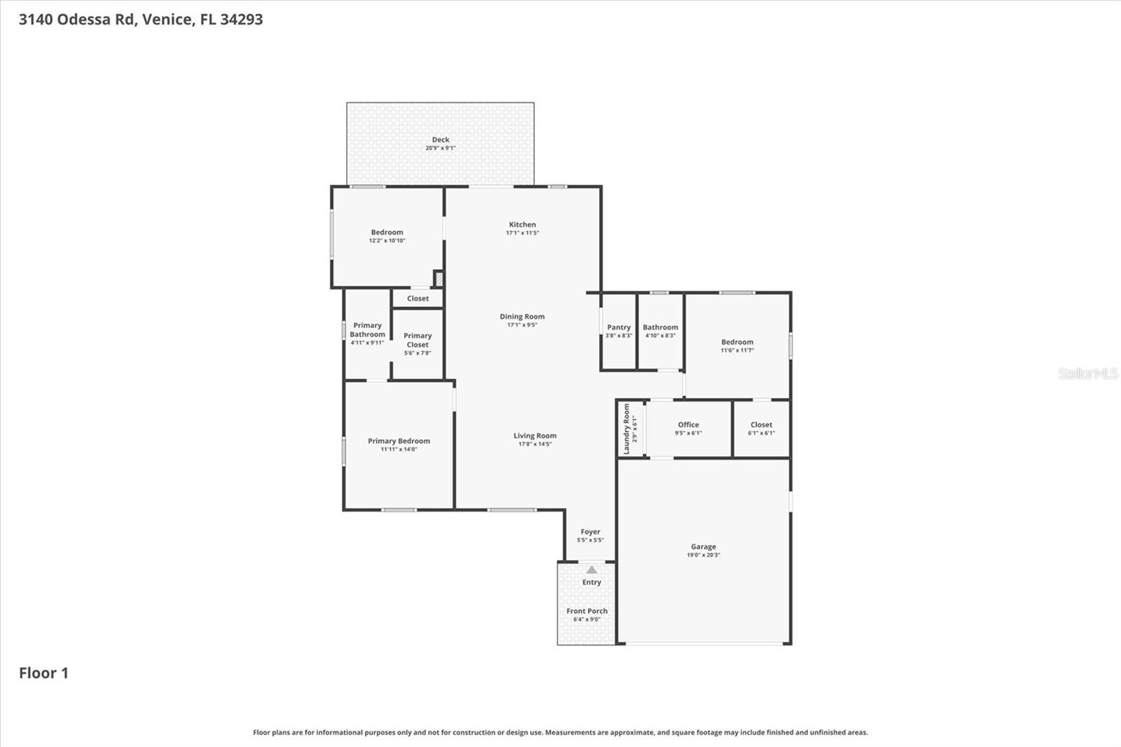 3140 ODESSA RD, VENICE, FL, 34293