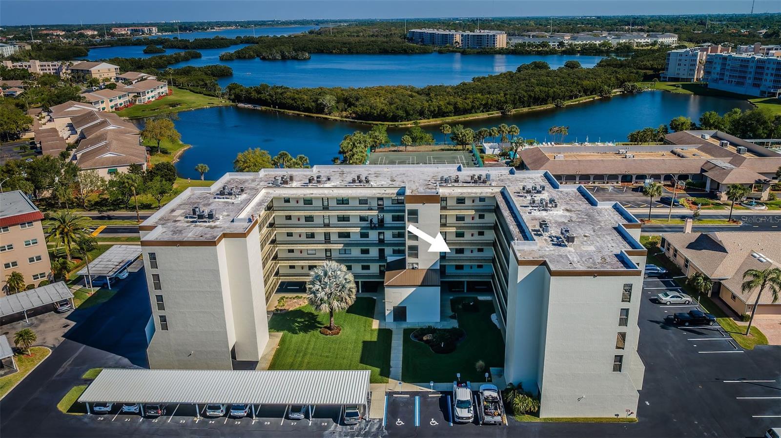 Elevated 2nd floor unit right by the elevator
