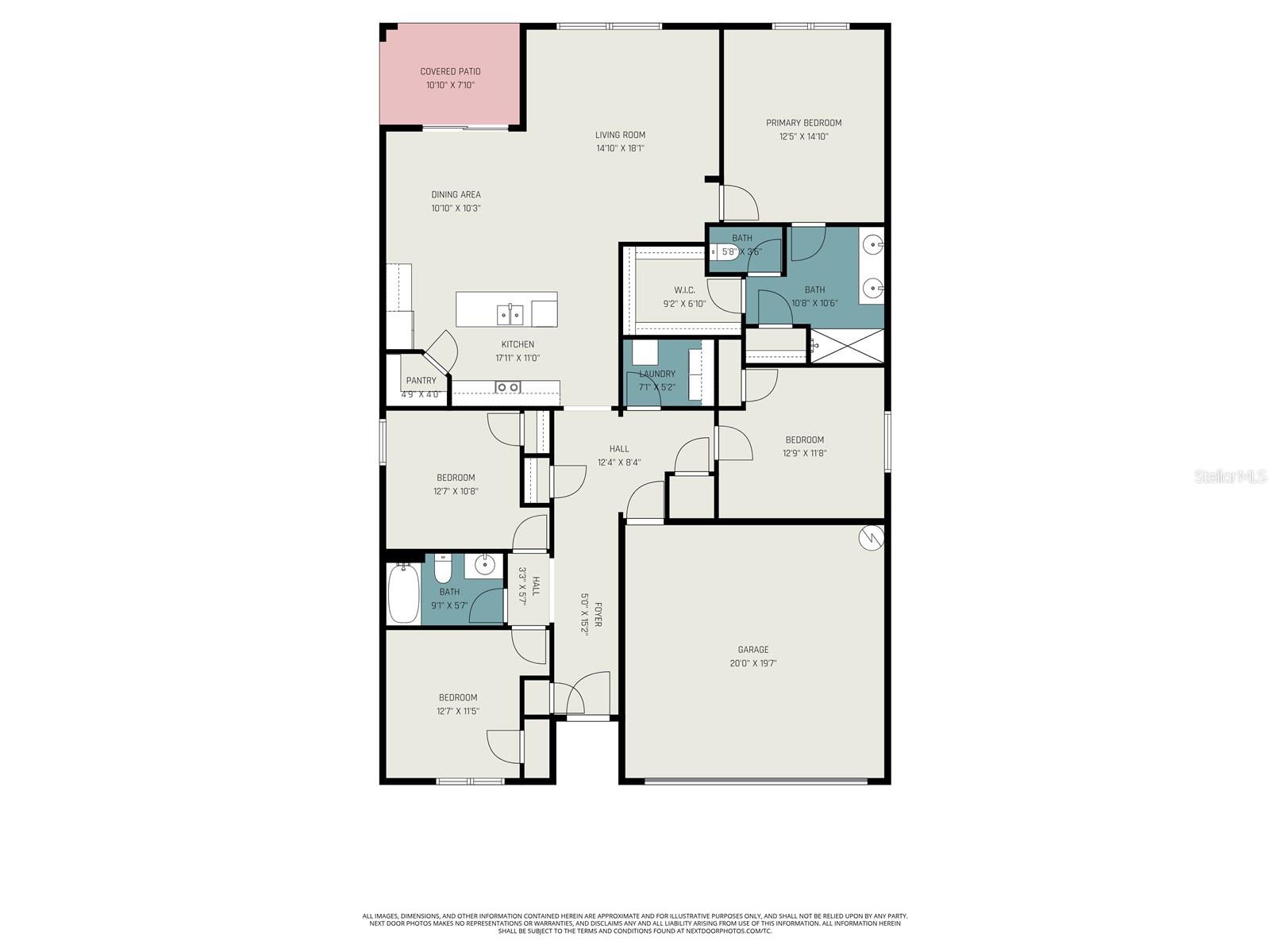 Open and roomy Floor Plan