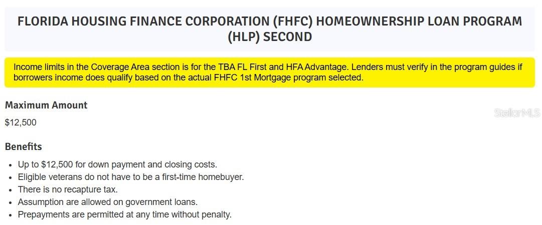 More Down Payment Programs Available