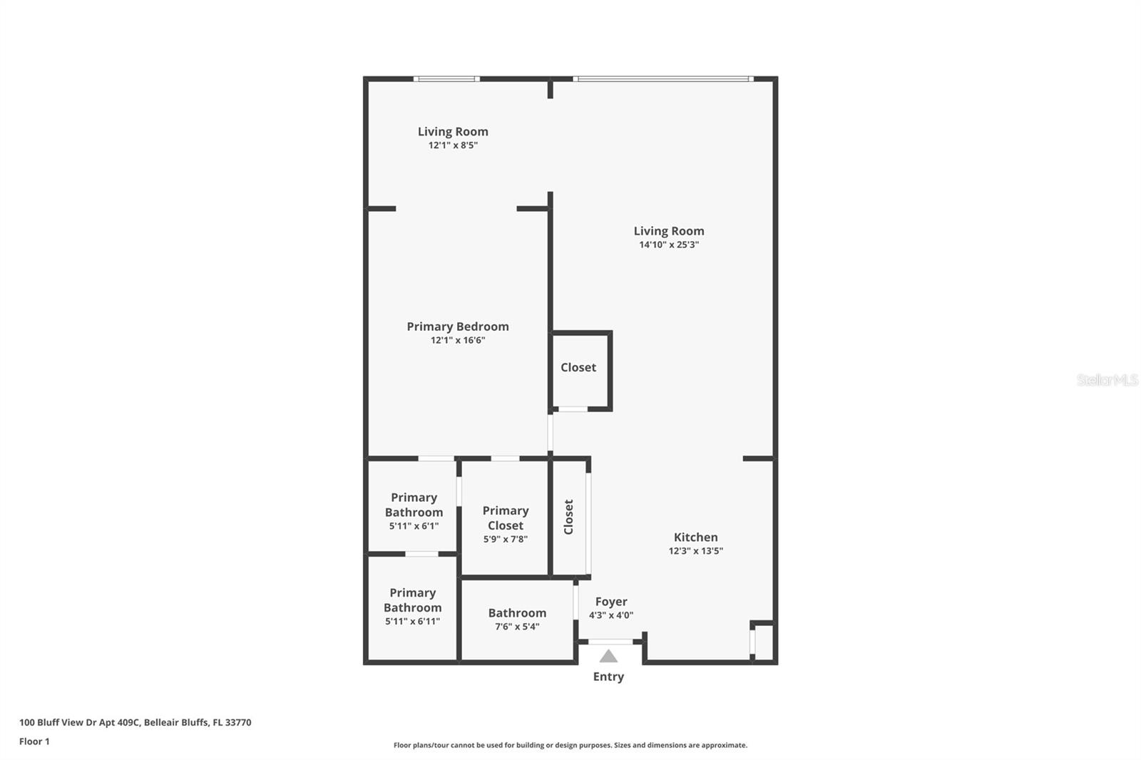 100 BLUFF VIEW DR #409C, BELLEAIR BLUFFS, FL, 33770
