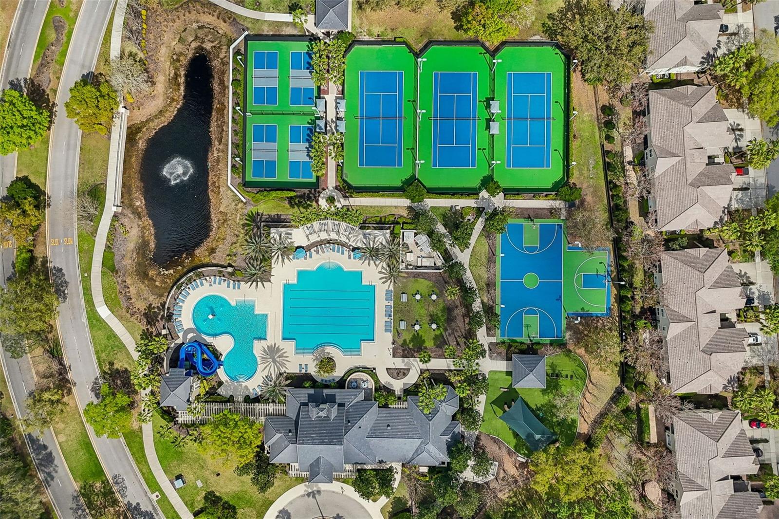 Pools, basketball, tennis, pickleball