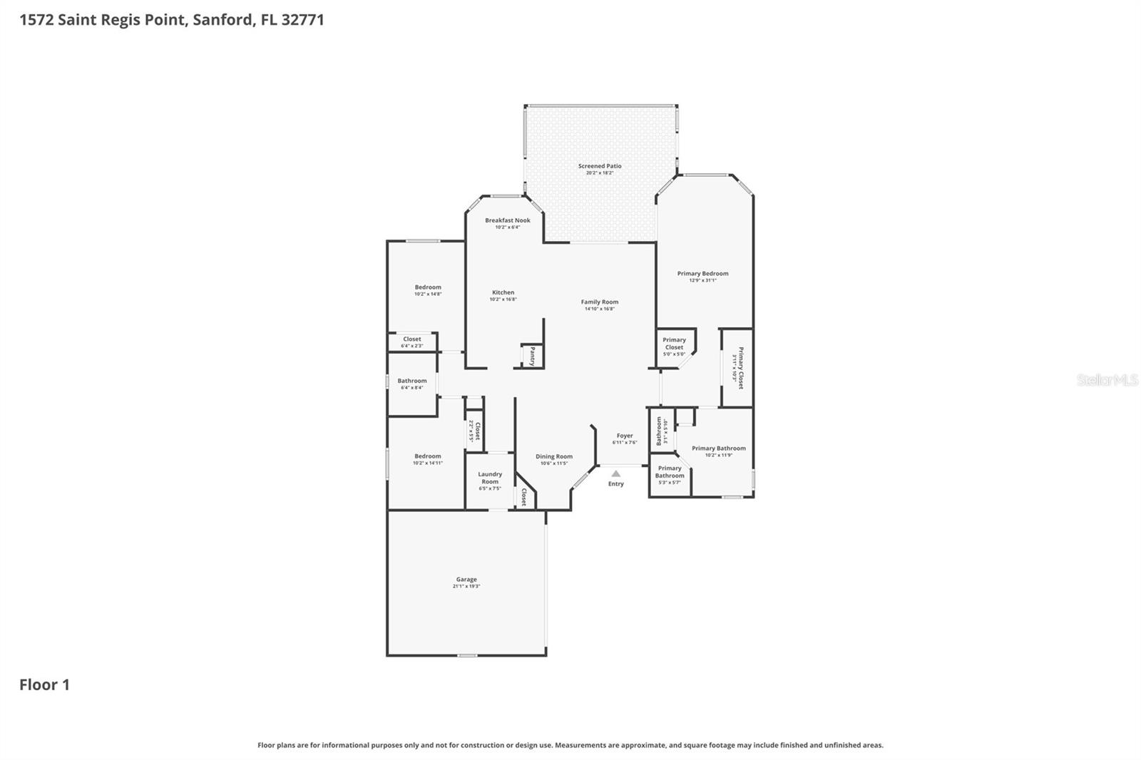 1572 SAINT REGIS PT, SANFORD, FL, 32771