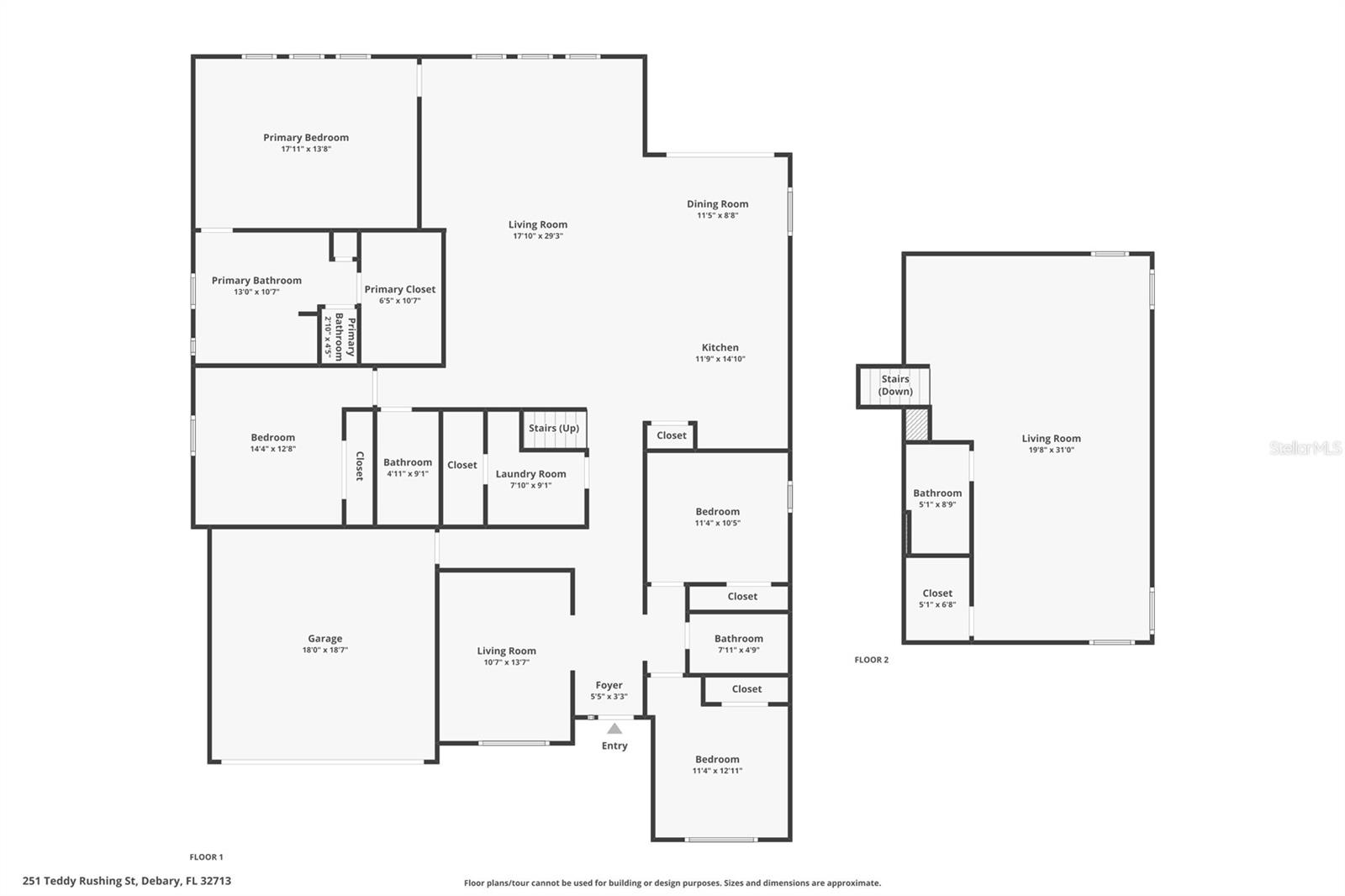 251 TEDDY RUSHING ST, DEBARY, FL, 32713