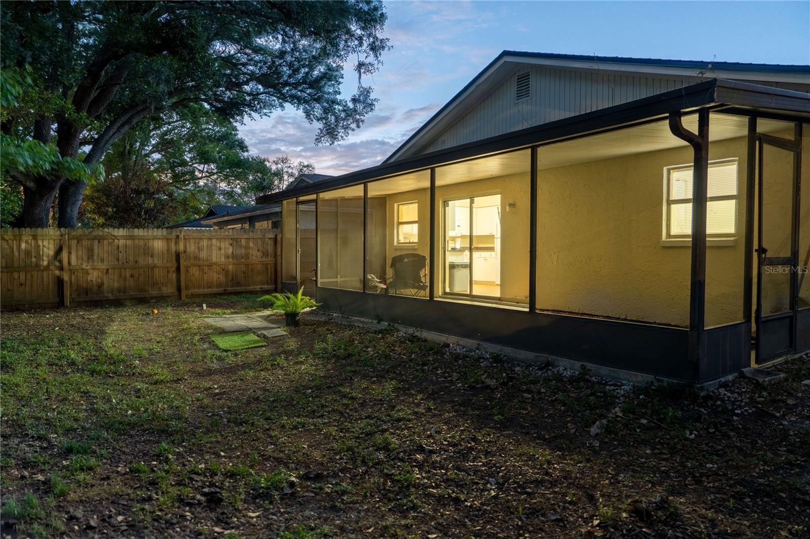 Backyard with View of Porch