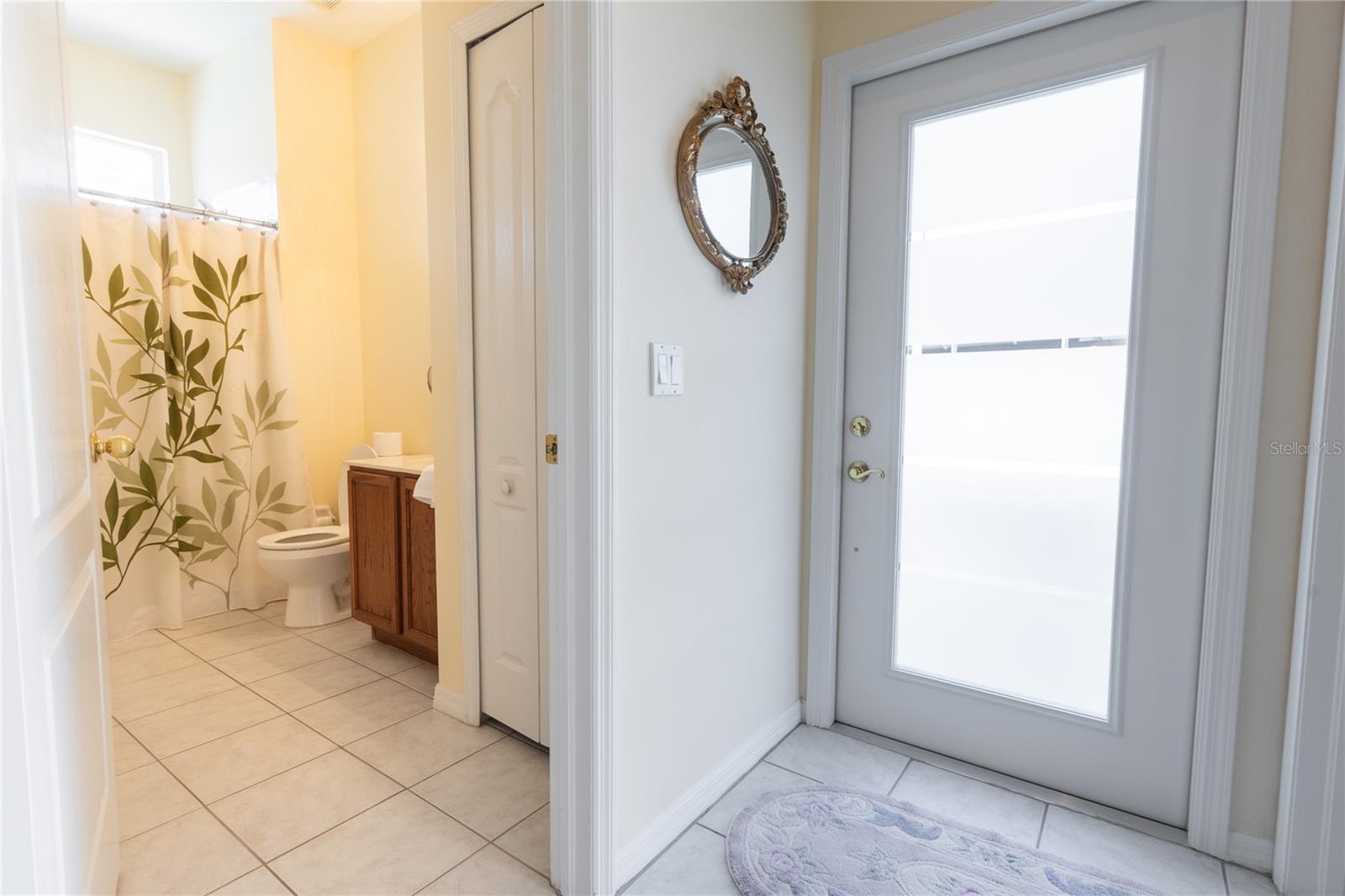 Pool Entry to 3rd Bathroom